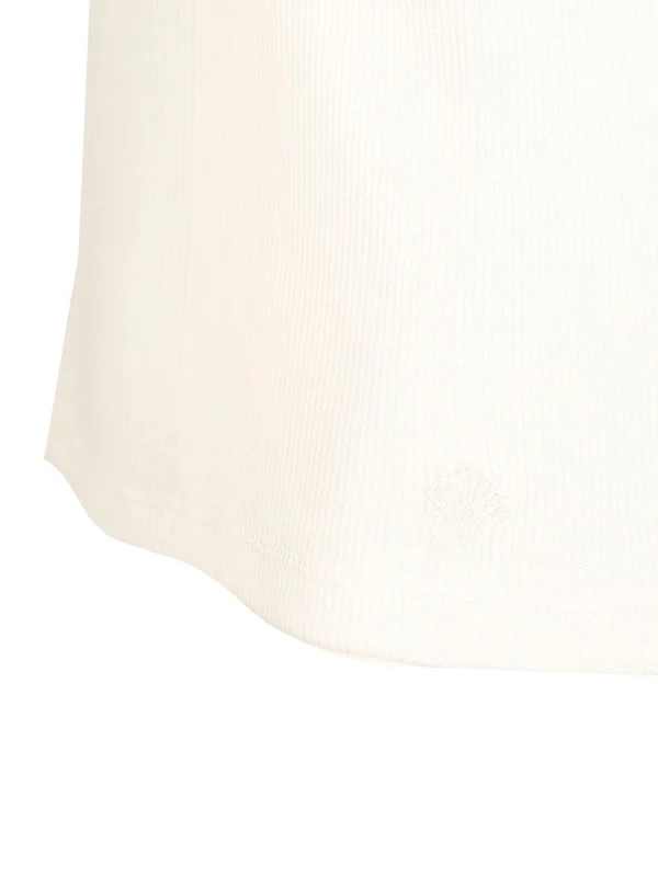 AVALYN Ribbed Cotton T-shirt - Image 3