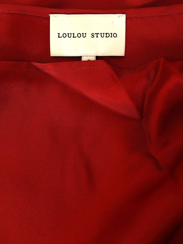 MOUN Draped Silk Sleeveless Dress - Image 4