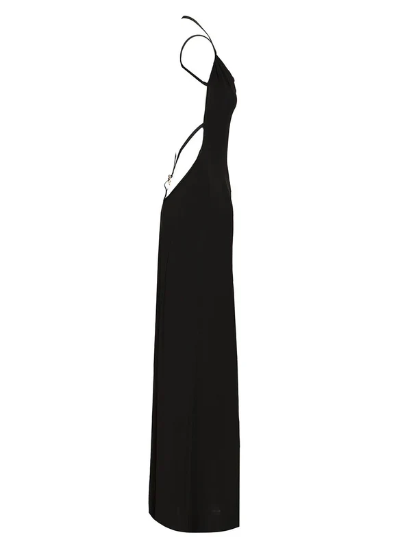 Draped Jersey Open-back Dress - Image 3