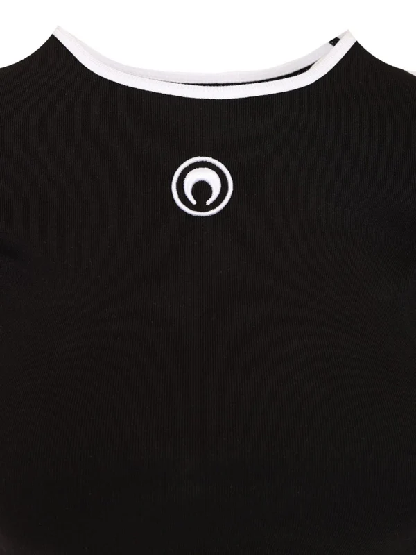 Moon Logo Cropped T-shirt - Image 3