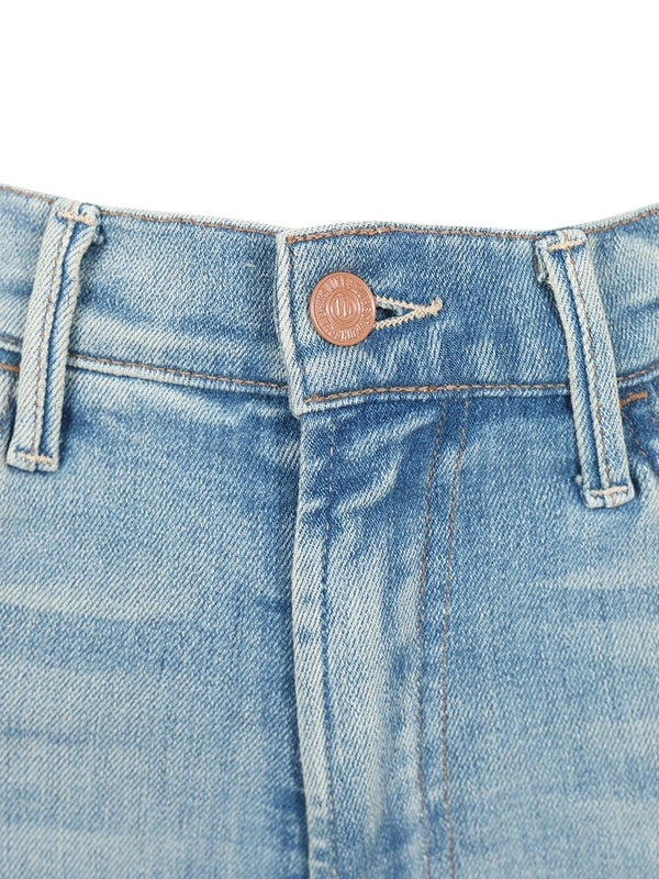 Mother Sky Blue Denim Pants - Image 3