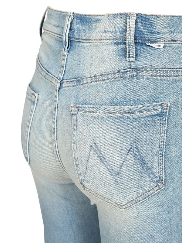 Mother Sky Blue Denim Pants - Image 4