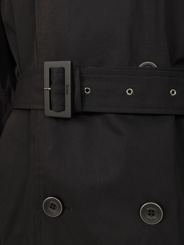 Erno Black Trench Coat - Image 4
