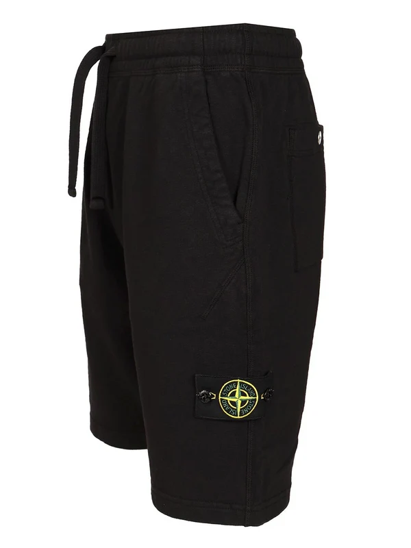 Stone Island Black Shorts - Image 3