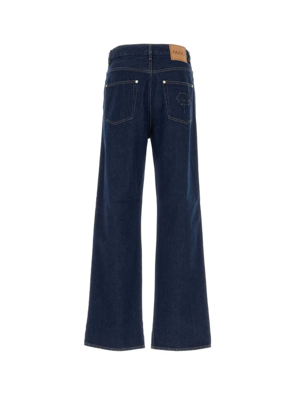 Gucci Navy Denim Pants - Image 2