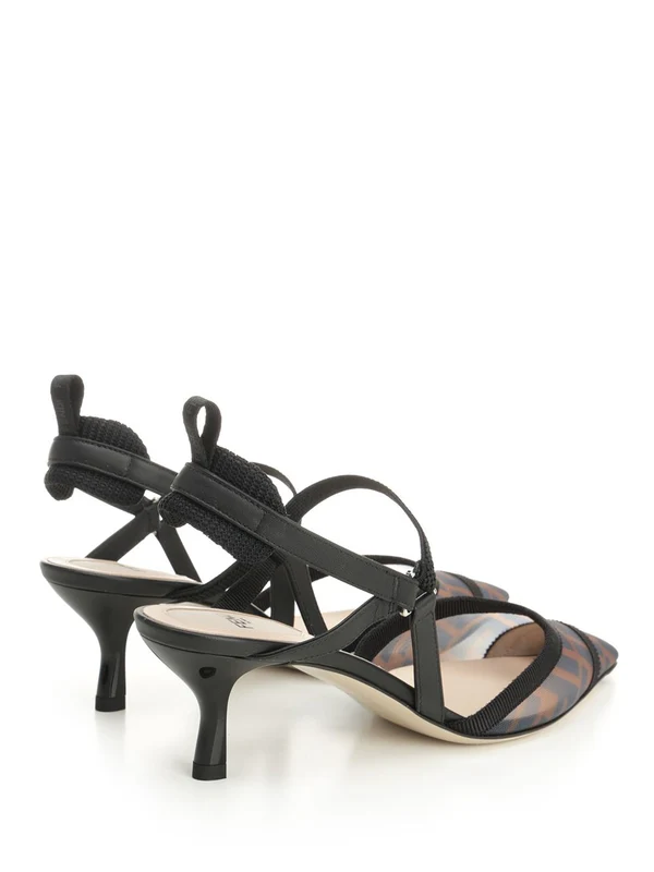 Fendi Black Sandal Heels - Image 3