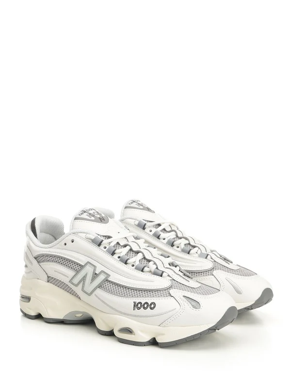 New Balance White Low Top Sneakers - Image 2