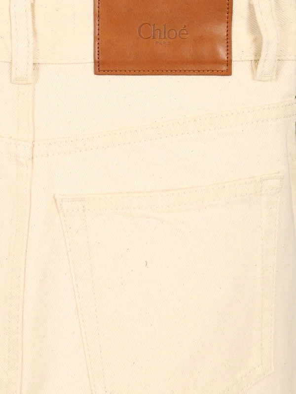 Chloe White Denim Pants - Image 4