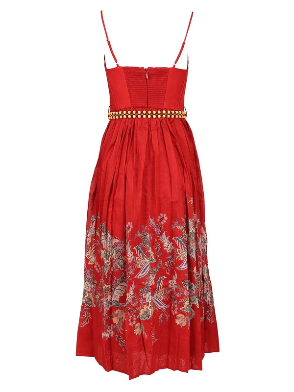 Zimmermann Red Midi Dress - Image 2