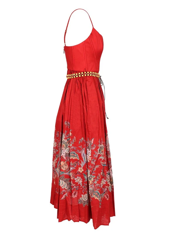 Zimmermann Red Midi Dress - Image 3