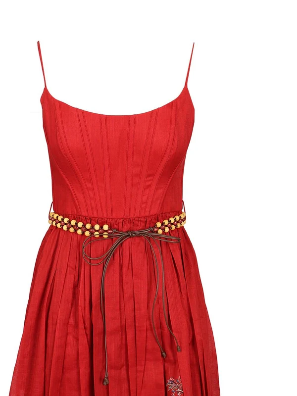 Zimmermann Red Midi Dress - Image 4