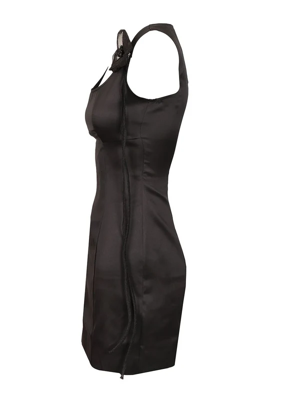 Rotate Black Mini Dress - Image 3