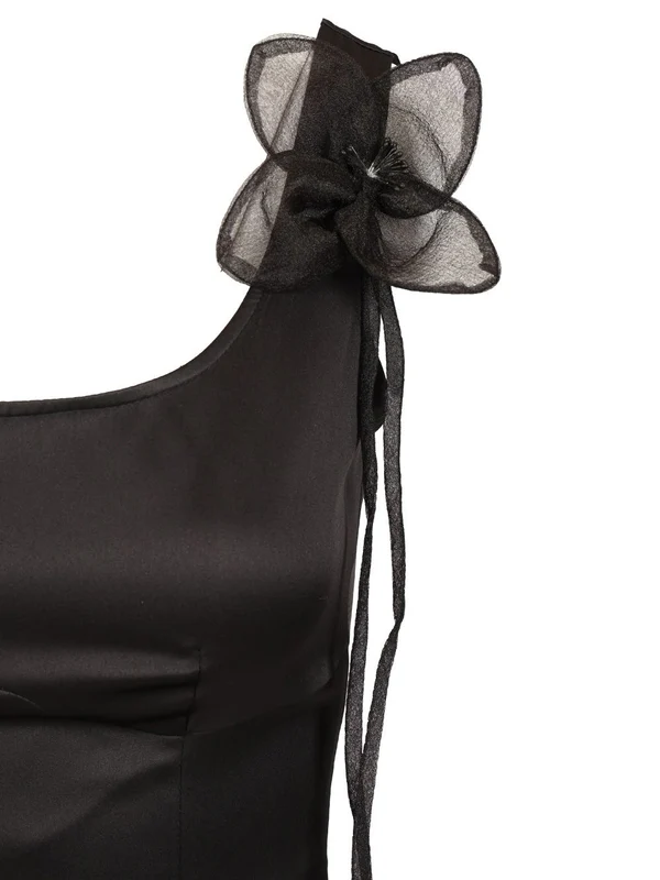 Rotate Black Mini Dress - Image 4