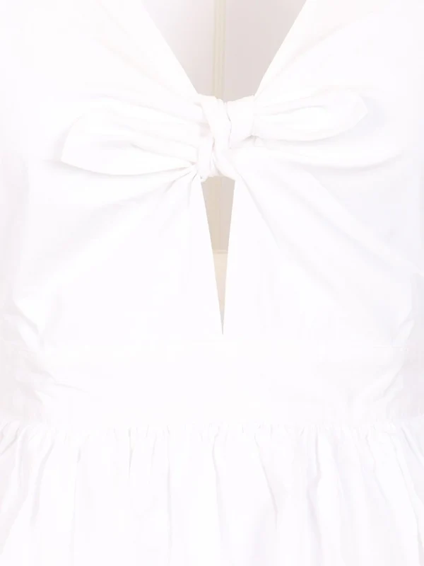 Rotate White Midi Dress - Image 4