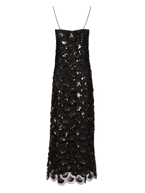 Rotate Black Midi Dress - Image 2