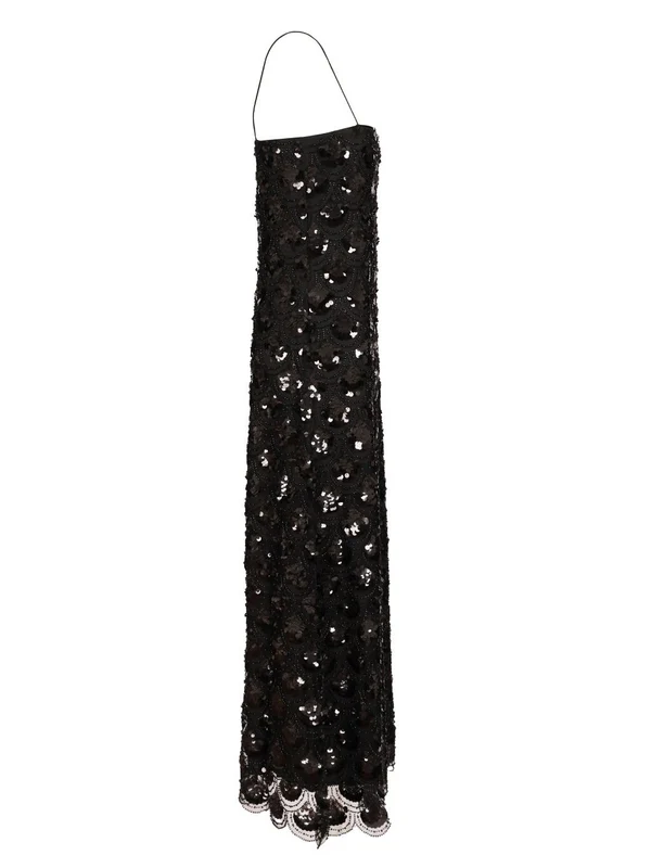 Rotate Black Midi Dress - Image 3