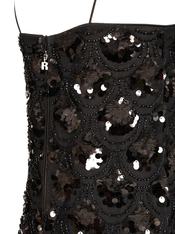 Rotate Black Midi Dress - Image 5