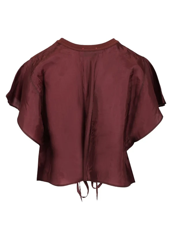 Forte_Forte Burgundy Half Sleeve - Image 2