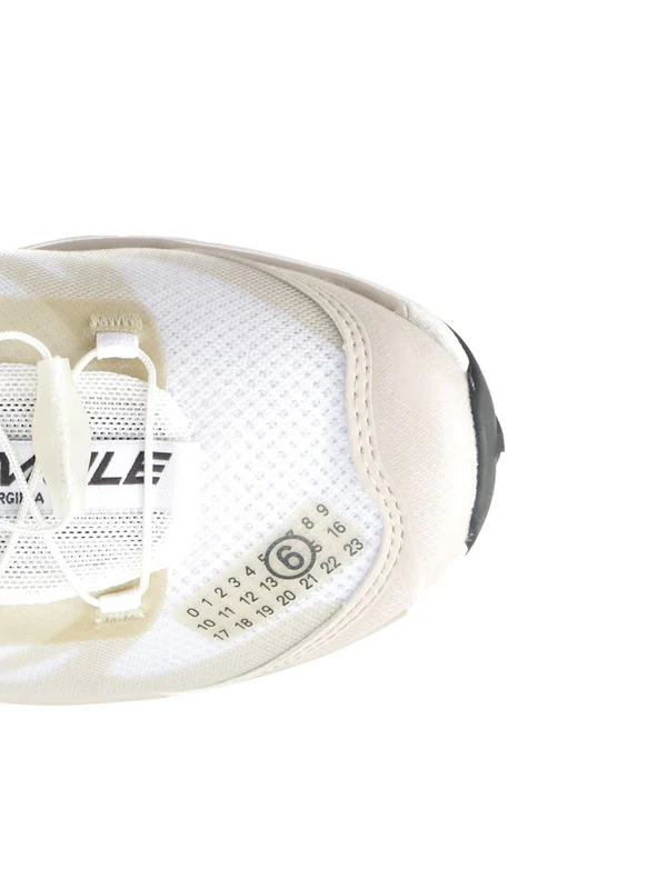 Mm6 Maison Margiela White Low Top Sneakers - Image 4
