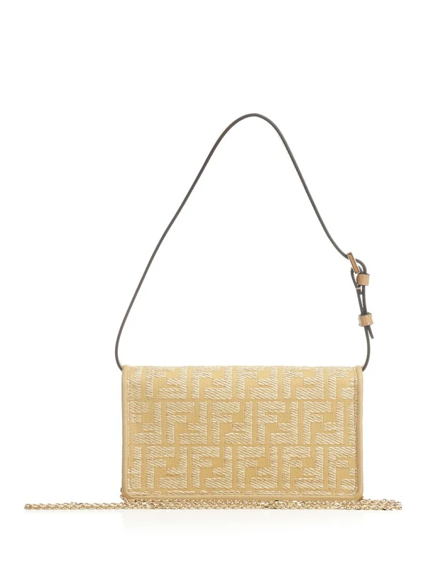 Fendi Baguette Woc Beige Crossbody & Shoulder Bags - Image 3