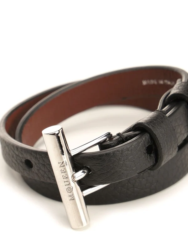 Alexander Mcqueen Black Leather Belts - Image 2