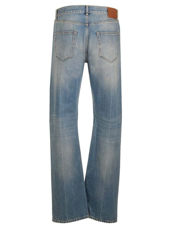 Alexander Mcqueen Blue Denim Pants - Image 2