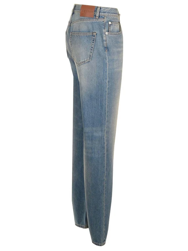 Alexander Mcqueen Blue Denim Pants - Image 3