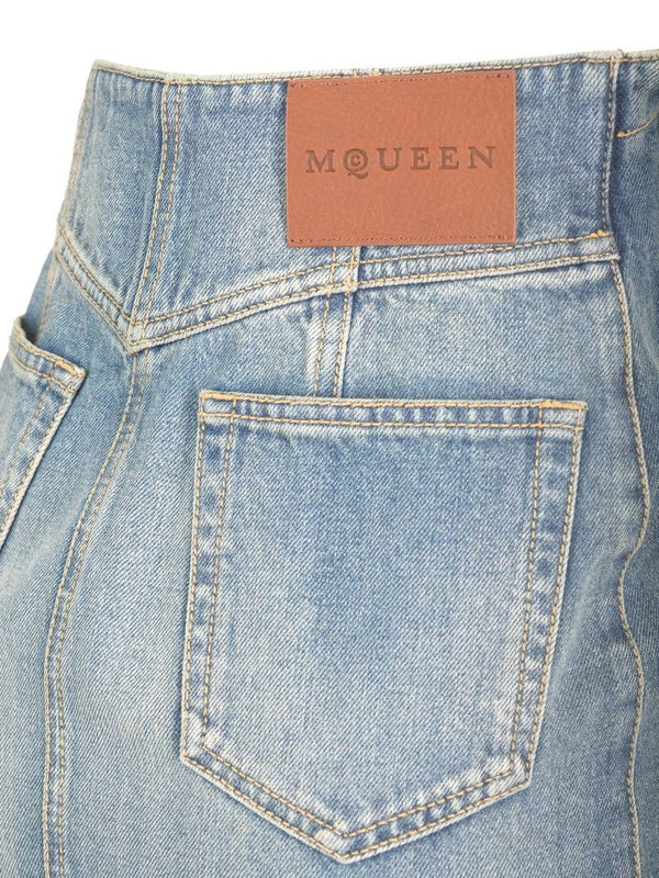 Alexander Mcqueen Blue Skirts - Image 6