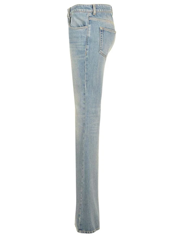 Alexander Mcqueen Blue Denim Pants - Image 3