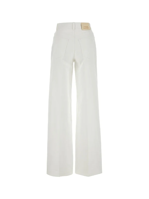 Alexander Mcqueen White Denim Pants - Image 2