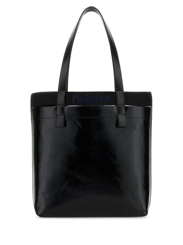Alexander Mcqueen Black Tote Bags - Image 3