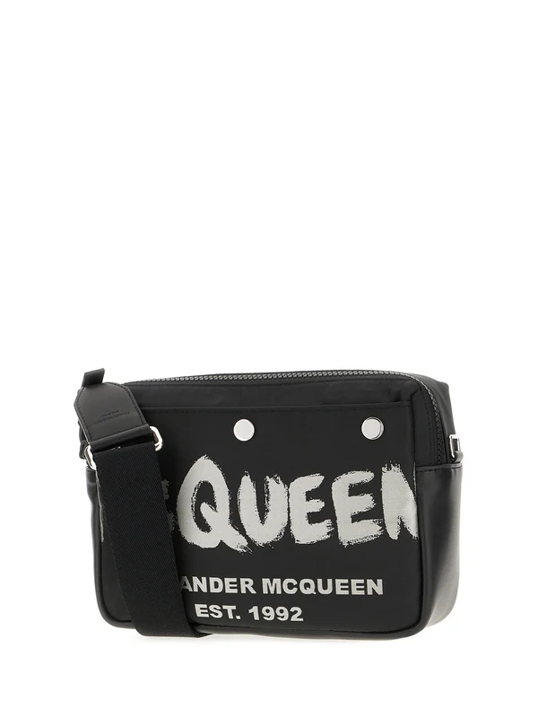 Alexander Mcqueen Black Cross Bag - Image 2
