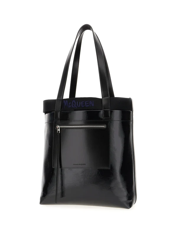 Alexander Mcqueen Black Tote Bag - Image 2