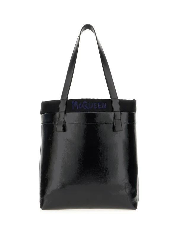 Alexander Mcqueen Black Tote Bag - Image 3