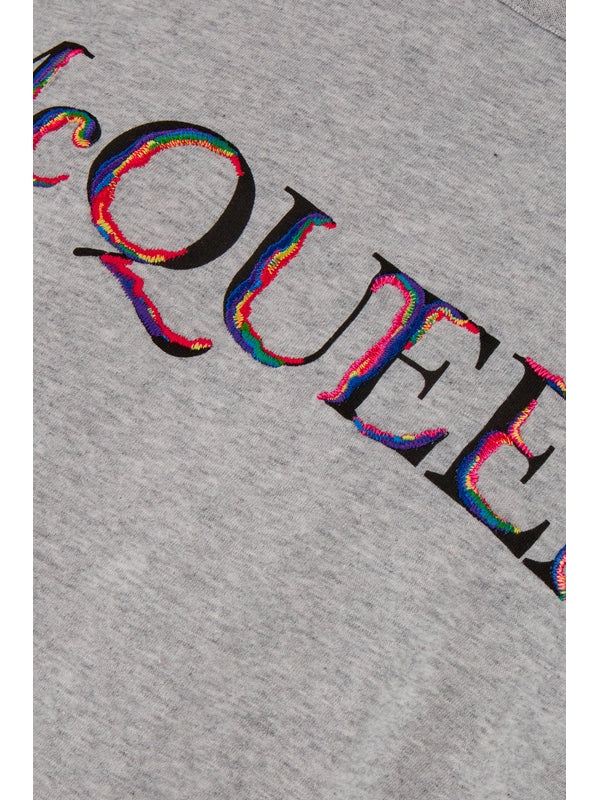 Alexander Mcqueen Gray Short Sleeve T-Shirt - Image 3