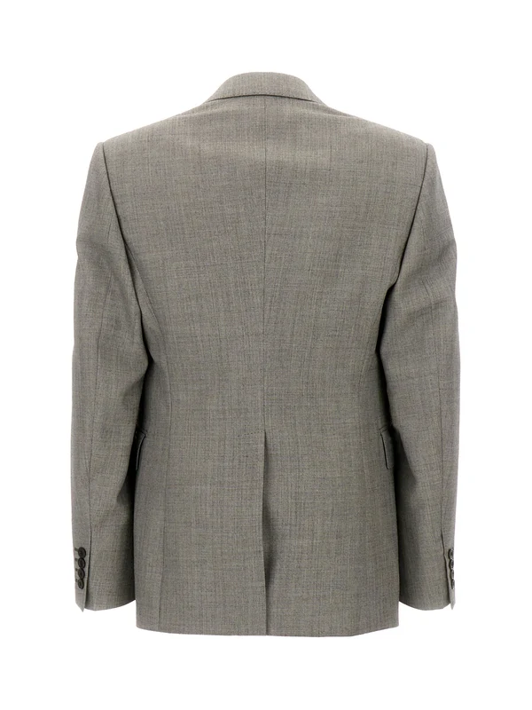 Alexander Mcqueen Gray Tailored Jacket - Image 2