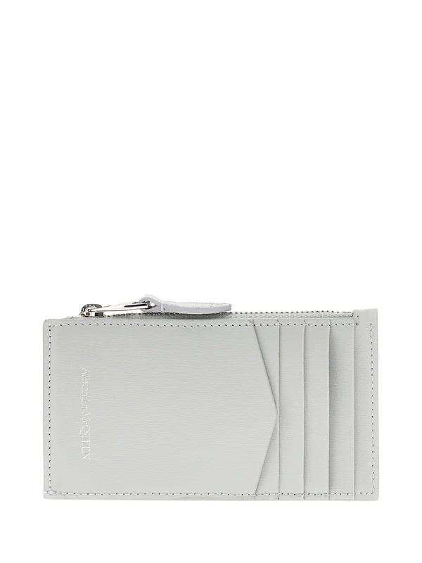 Alexander Mcqueen Gray Card Wallet - Image 3