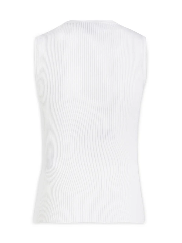 Alexander Mcqueen White Sleeveless Top - Image 2