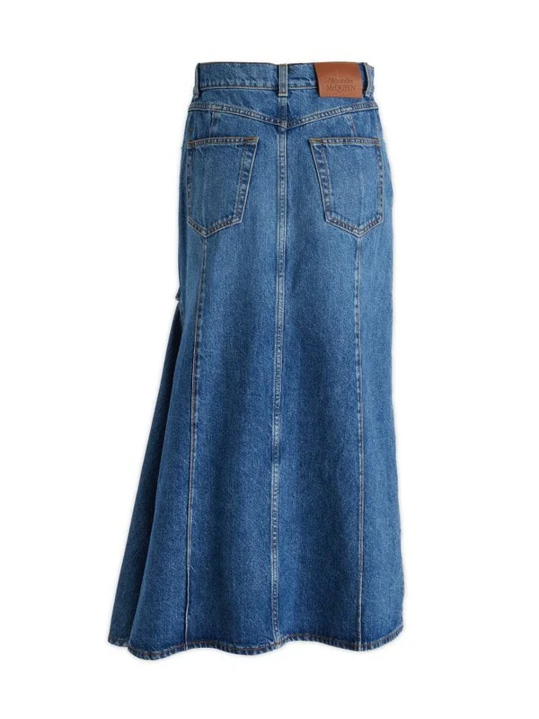 Alexander Mcqueen Blue Skirt - Image 2