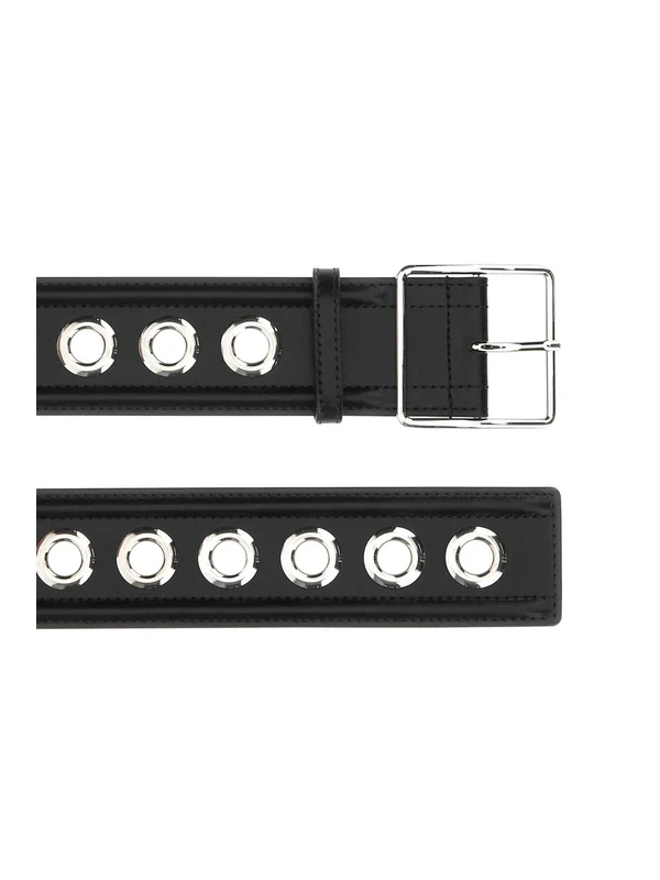 Alexander Mcqueen Black Leather Belts - Image 2