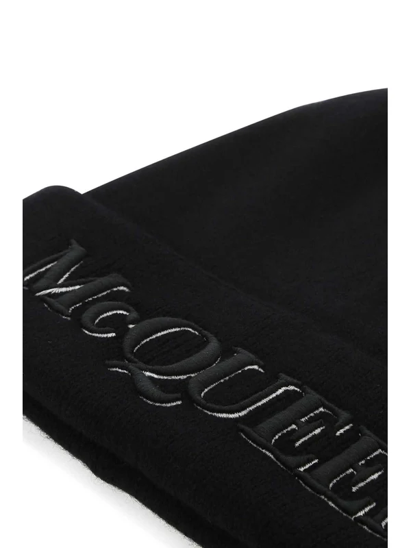 Alexander Mcqueen Black Beanies - Image 3