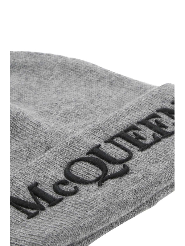 Alexander Mcqueen Grey Beanies - Image 3