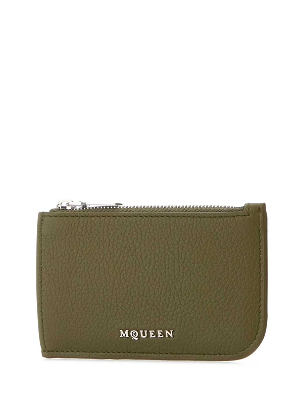 Alexander Mcqueen Khaki Card Holders - Image 2