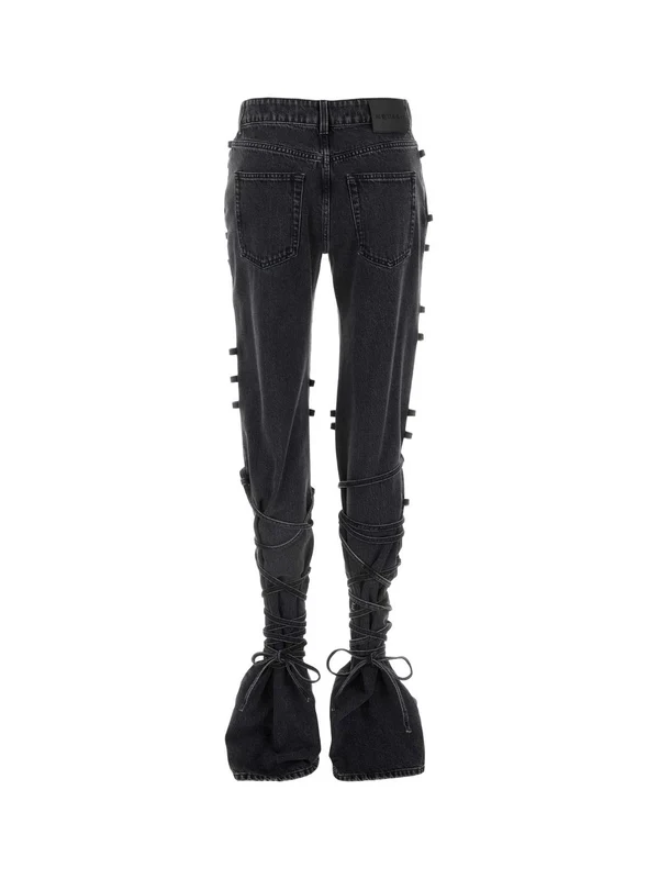 Alexander Mcqueen Black Denim Pants - Image 2