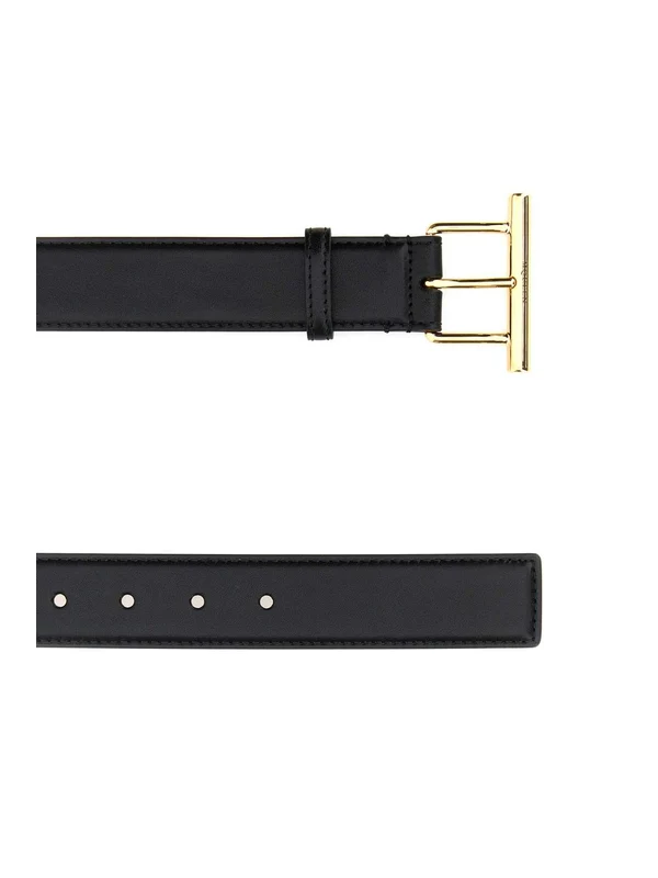 Alexander Mcqueen Black Leather Belts - Image 2