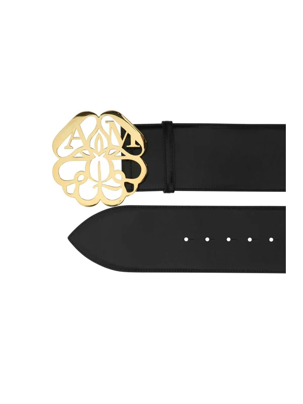 Alexander Mcqueen Black Leather Belts - Image 2