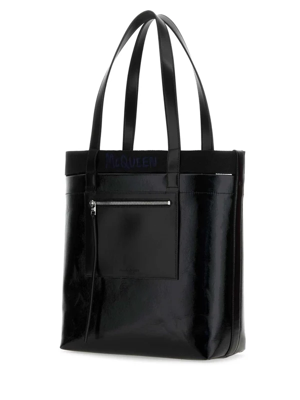 Alexander Mcqueen Black Tote Bags - Image 2