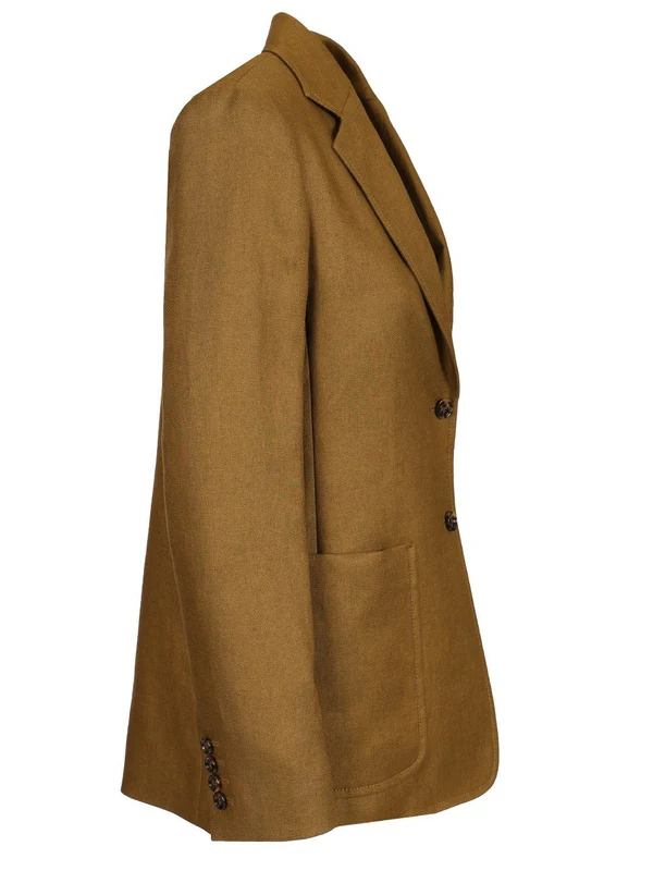 Max Mara Brown Green Tailored Jackets - Image 3