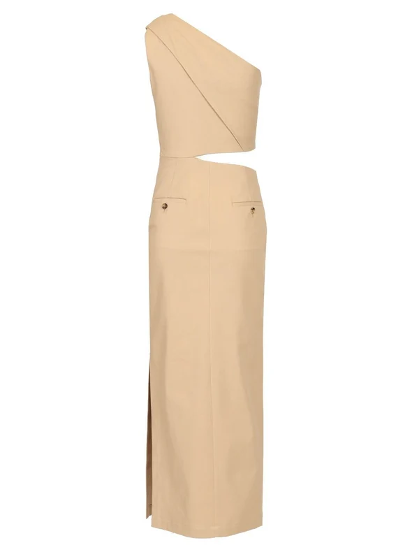 Max Mara Beige Long Dress - Image 2