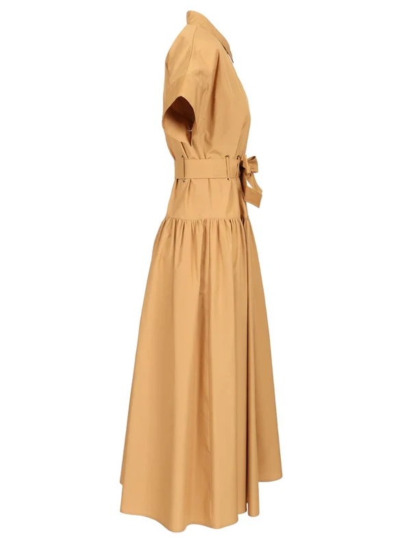 Max Mara Brown Long Dress - Image 3